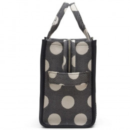 СУМКА MARC JACOBS THE SPOTS JACQUARD MEDIUM TOTE BAG BLACK/IVORY
