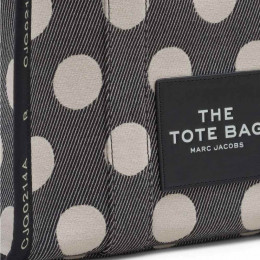 СУМКА MARC JACOBS THE SPOTS JACQUARD MEDIUM TOTE BAG BLACK/IVORY