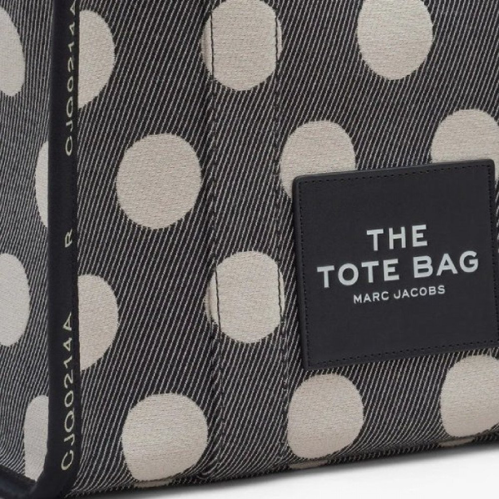 СУМКА MARC JACOBS THE JACQUARD SMALL TOTE BAG BLACK/IVORY
