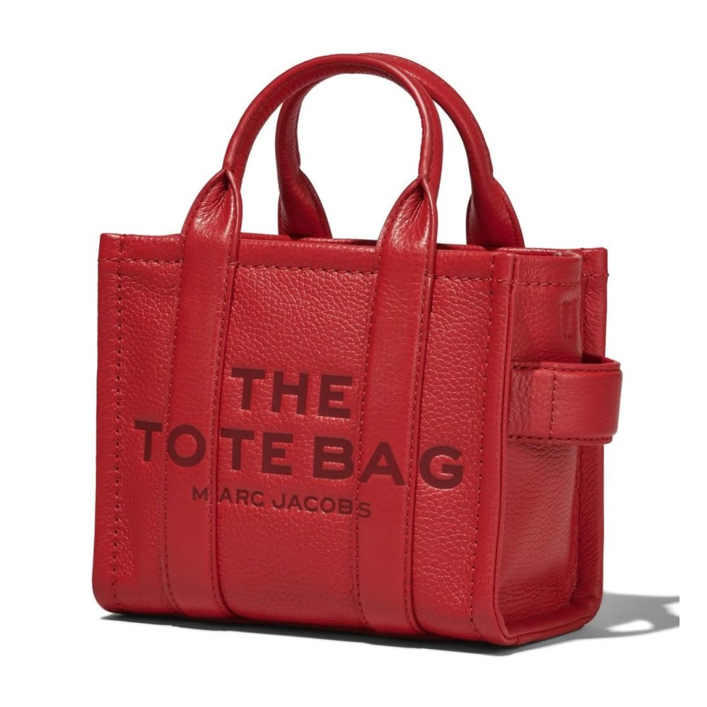 СУМКА MARC JACOBS THE LEATHER MINI TOTE BAG TRUE RED