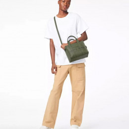 СУМКА MARC JACOBS THE LEATHER SMALL TOTE BAG BRONZE GREEN