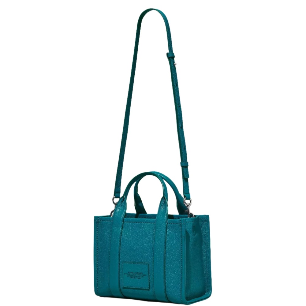 СУМКА MARC JACOBS THE LEATHER SMALL TOTE BAG  HARBOR BLUE