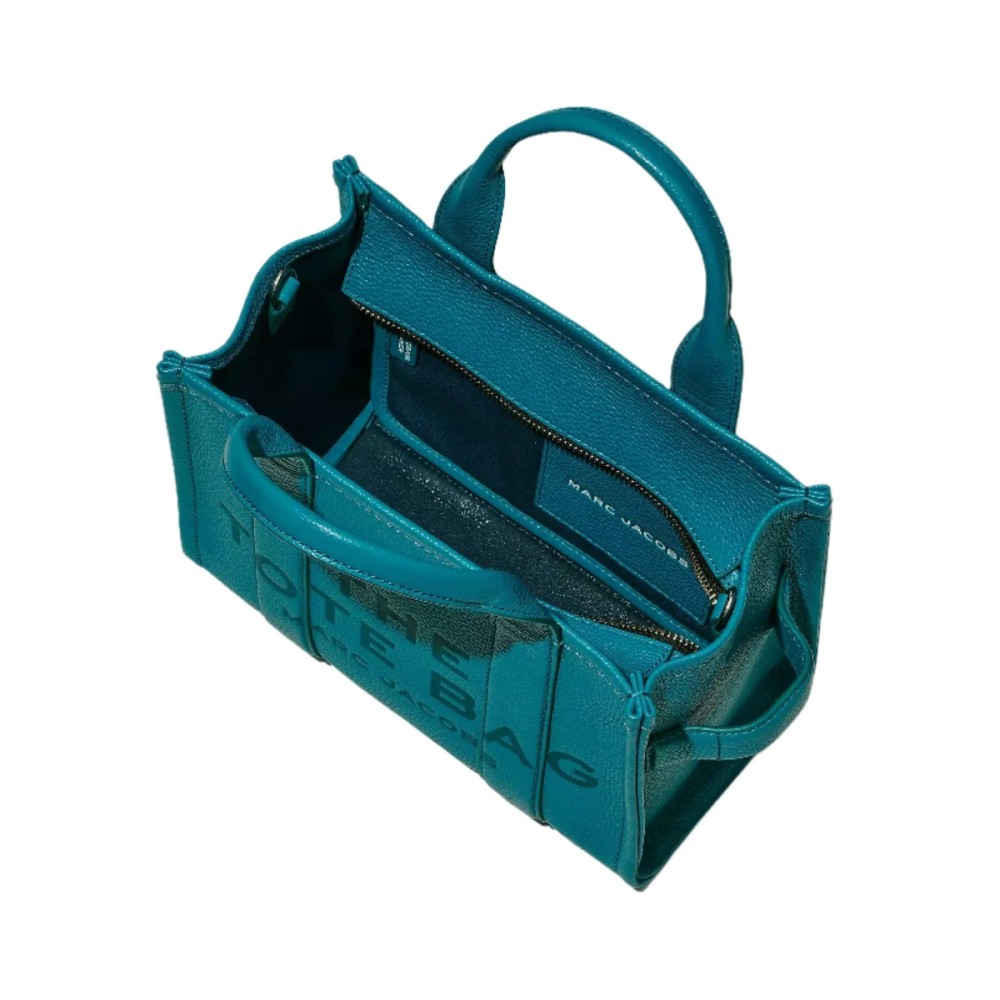 СУМКА MARC JACOBS THE LEATHER SMALL TOTE BAG  HARBOR BLUE