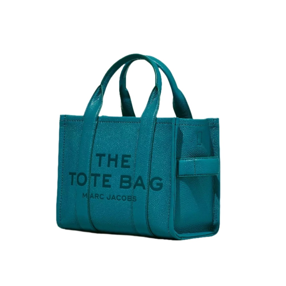 СУМКА MARC JACOBS THE LEATHER SMALL TOTE BAG  HARBOR BLUE