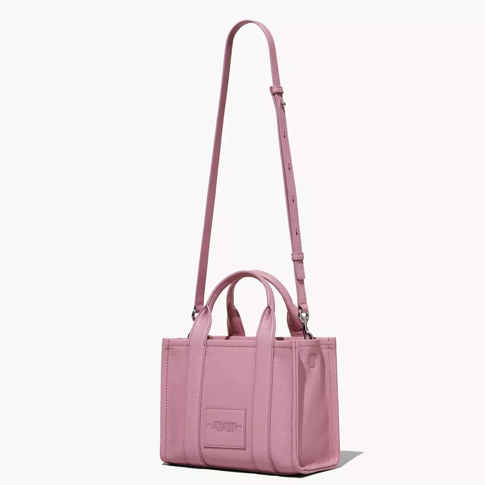 СУМКА MARC JACOBS THE LEATHER SMALL TOTE BAG LILAS