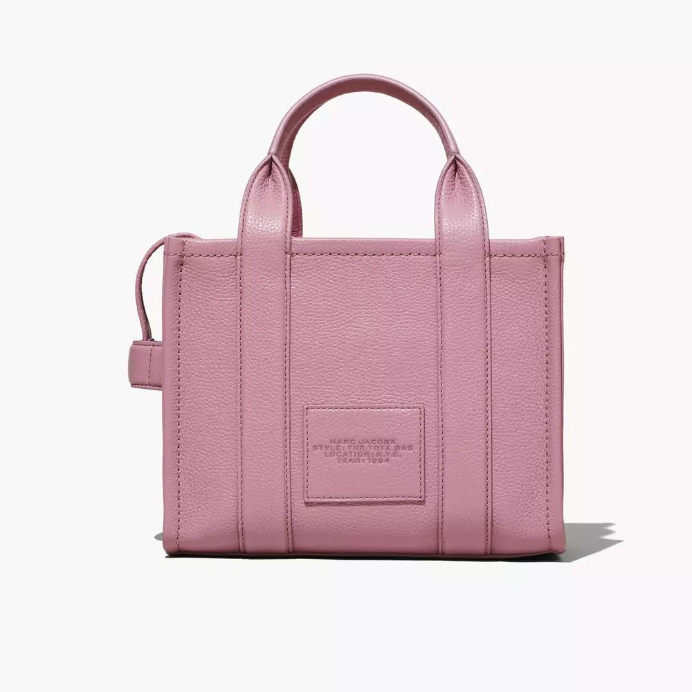 СУМКА MARC JACOBS THE LEATHER SMALL TOTE BAG LILAS