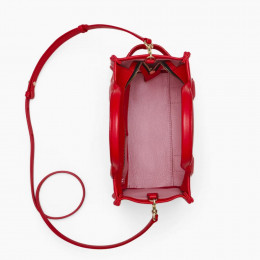 СУМКА MARC JACOBS THE LEATHER SMALL TOTE BAG TRUE RED