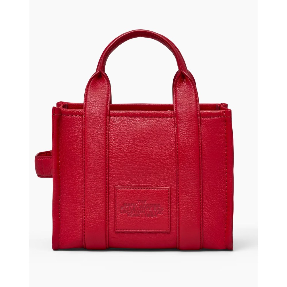 СУМКА MARC JACOBS THE LEATHER SMALL TOTE BAG TRUE RED