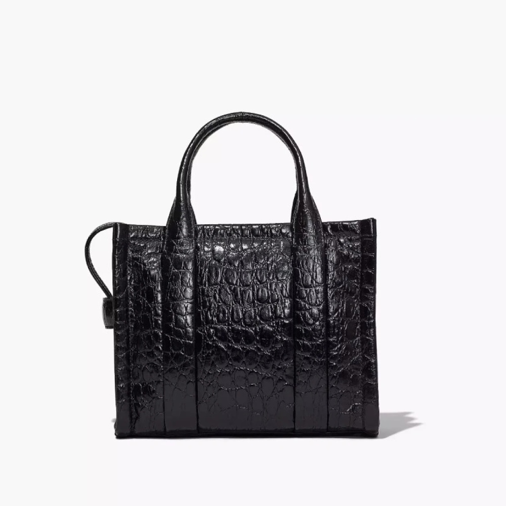 СУМКА MARC JACOBS THE SMALL CROC-EMBOSSED TOTE BAG BLACK