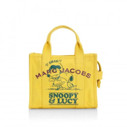 СУМКА MARC JACOBS X PEANUTS CANVAS THE SNOOPY SMALL TOTE BAG YELLOW