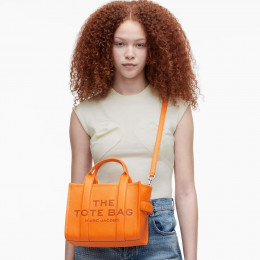 СУМКА MARC JACOBS THE LEATHER SMALL TOTE BAG SCORCHED