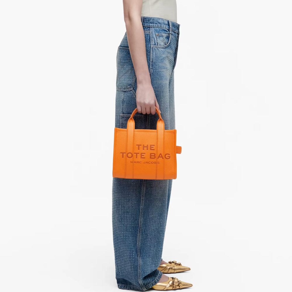 СУМКА MARC JACOBS THE LEATHER SMALL TOTE BAG SCORCHED