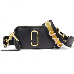 СУМКА MARC JACOBS LOGO STRAP SNAPSHOT NEW BLACK MULTI