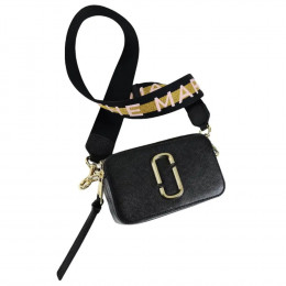 СУМКА MARC JACOBS LOGO STRAP SNAPSHOT NEW BLACK MULTI