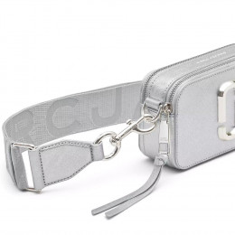 СУМКА MARC JACOBS THE METALLIC SNAPSHOT SILVER