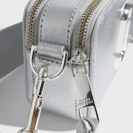 СУМКА MARC JACOBS THE METALLIC SNAPSHOT SILVER