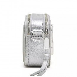 СУМКА MARC JACOBS THE METALLIC SNAPSHOT SILVER