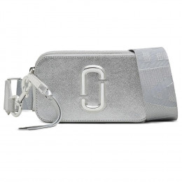 СУМКА MARC JACOBS THE METALLIC SNAPSHOT SILVER