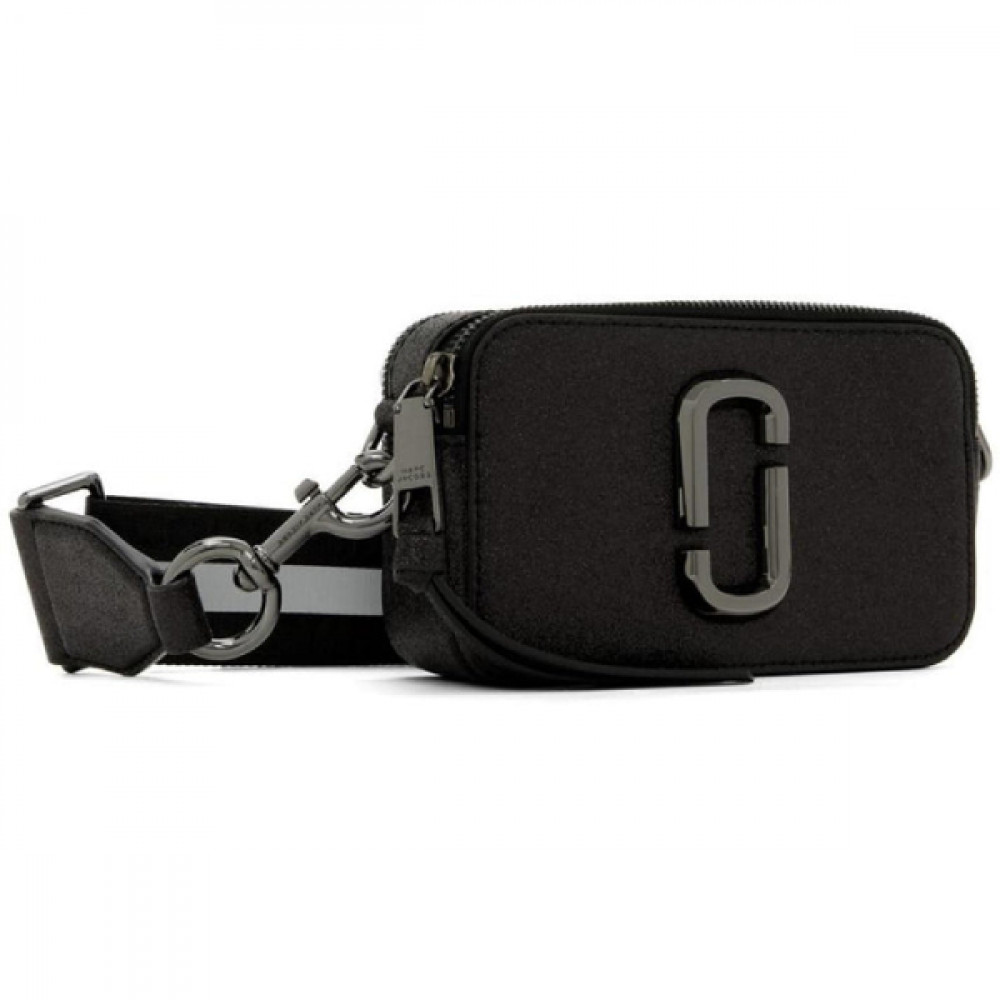 СУМКА MARC JACOBS SNAPSHOT  CROSSBODY BAG GLITTER BLACK