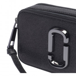 СУМКА MARC JACOBS SNAPSHOT  CROSSBODY BAG GLITTER BLACK