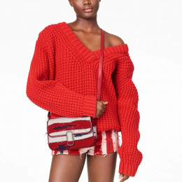 СУМКА MARC JACOBS THE AMERICANA J MARC SHOULDER BAG RED DENIM