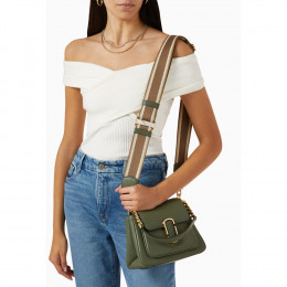 СУМКА MARC JACOBS  THE J MINI SATCHEL SHOULDER BAG in LEATHER GREEN