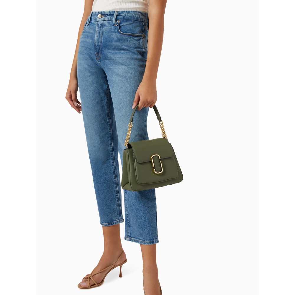 СУМКА MARC JACOBS  THE J MINI SATCHEL SHOULDER BAG in LEATHER GREEN