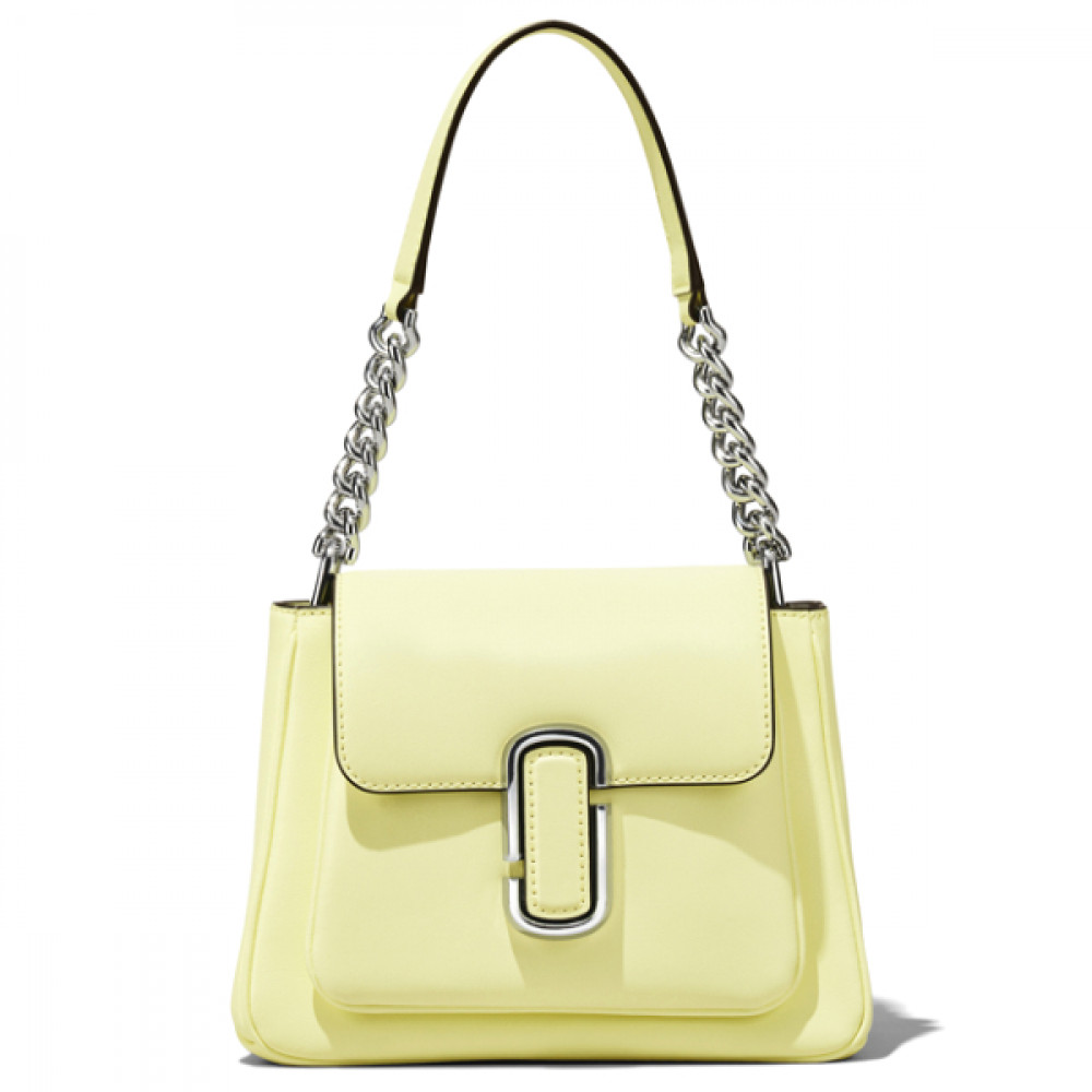 СУМКА MARC JACOBS  THE J MINI SATCHEL SHOULDER BAG in LEATHER TENDER YELLOW
