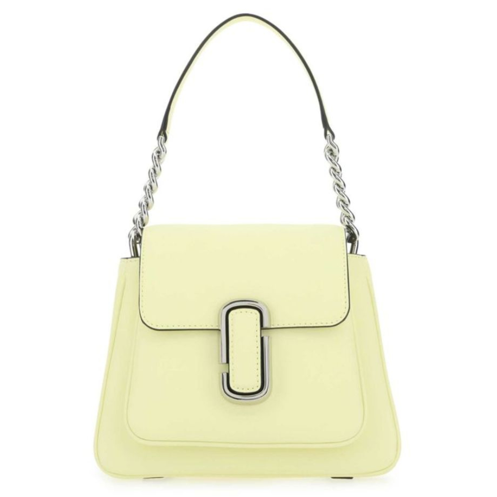 СУМКА MARC JACOBS  THE J MINI SATCHEL SHOULDER BAG in LEATHER TENDER YELLOW