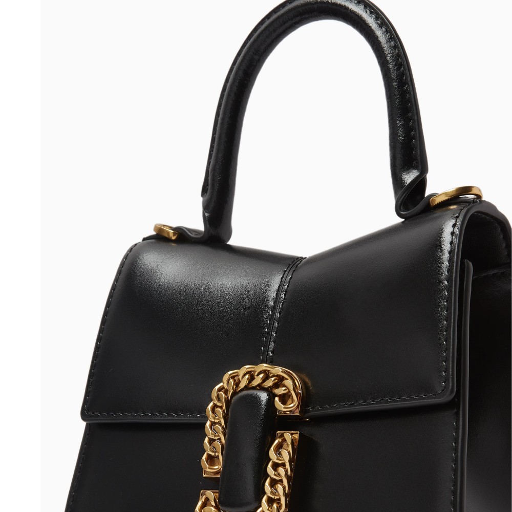 СУМКА MARC JACOBS THE ST. MARC MINI TOP HANDLE LEATHER BAG BLACK