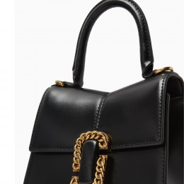 СУМКА MARC JACOBS THE ST. MARC MINI TOP HANDLE LEATHER BAG BLACK