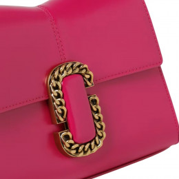 СУМКА MARC JACOBS THE ST. MARC SMALL TOP HANDLE LEATHER BAG LIPSTICK PINK