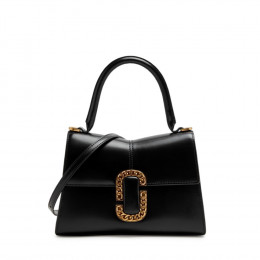 СУМКА MARC JACOBS THE ST. MARC SMALL TOP HANDLE LEATHER BAG BLACK
