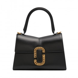 СУМКА MARC JACOBS THE ST. MARC SMALL TOP HANDLE LEATHER BAG BLACK